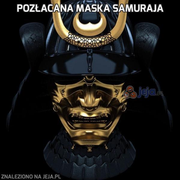 Pozłacana maska samuraja