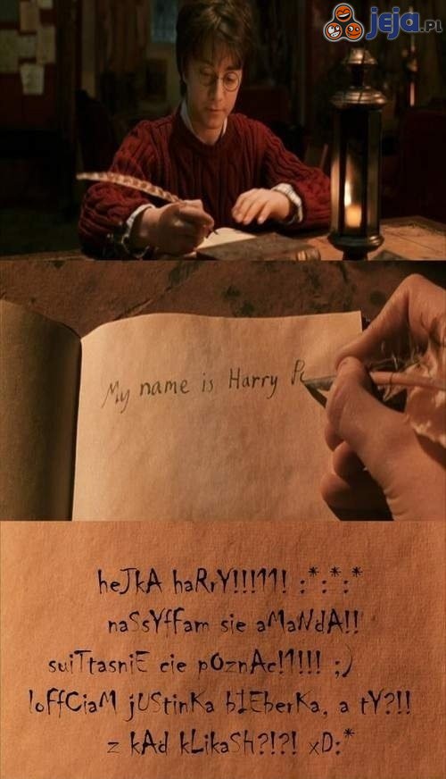 List do Harrego Pottera