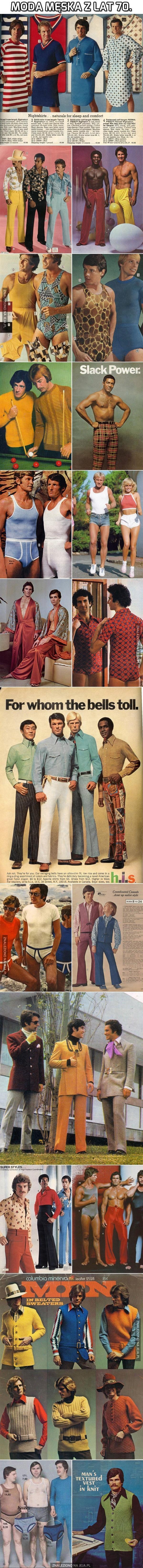 Moda męska z lat 70.