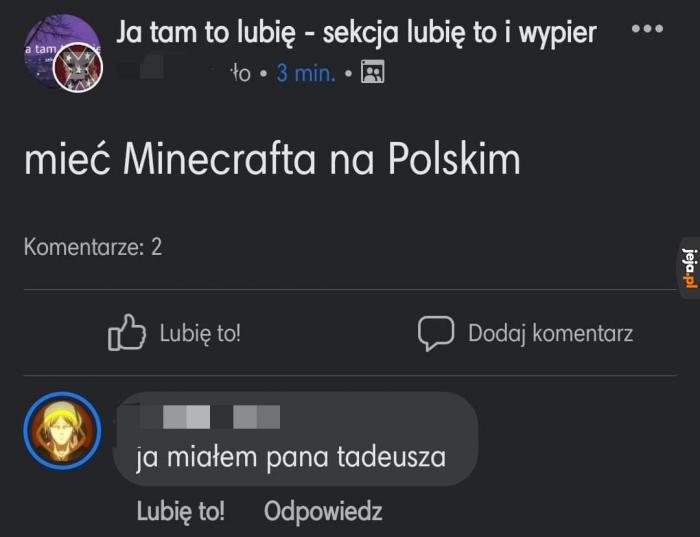 A Ty co miałeś?