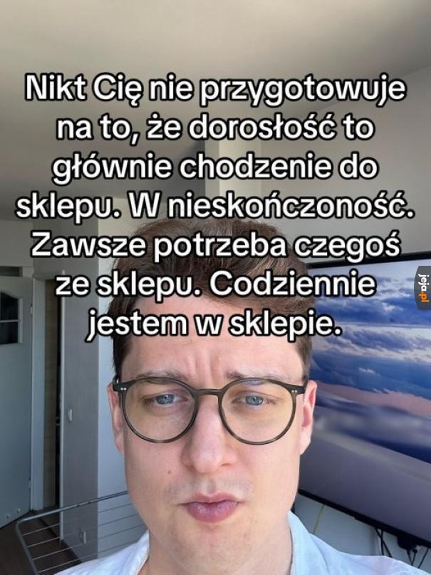 Dorosłość to zakupy