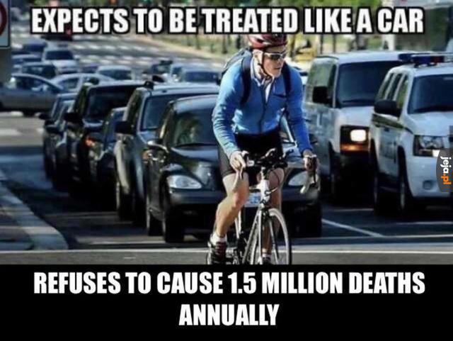 Bezczelni rowerzyści