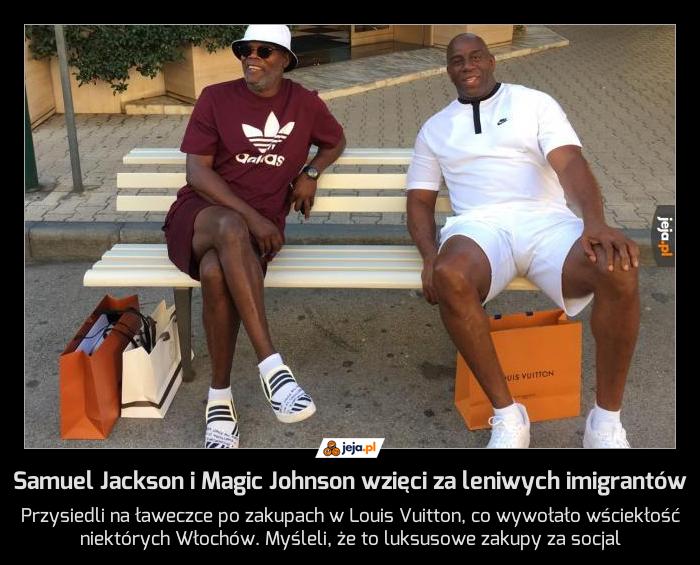 Samuel Jackson i Magic Johnson wzięci za leniwych imigrantów