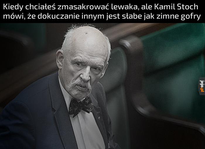 Bycie lewakiem jest słabe jak niesłodzona herbata