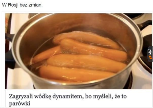 Zagryzali dynamit wódką bo mysleli ze to parówki