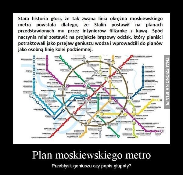 Plan moskiewskiego metro