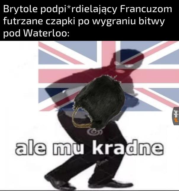 Tak było. Futrzane czapki wcale nie były brytyjskie, tylko francuskie