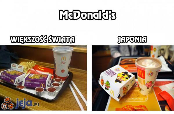 McDonald's - Większość świata vs Japonia