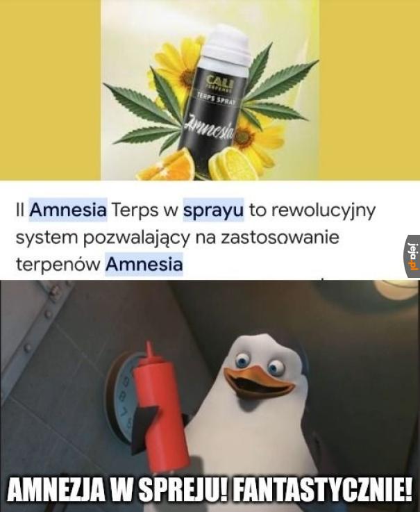 Amnezja w spreju! Fantastycznie!