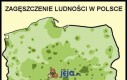 Zagęszczenie ludności w Polsce