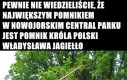 Największy pomnik w nowojorskim Central Parku