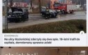 Ciężko ranny Opel został przewieziony do placówki medycznej