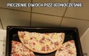 Pieczenie dwóch pizz jednocześnie