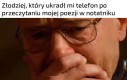 Nie odda, ale przynajmniej się wzruszył