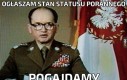 Ogłaszam stan statusu porannego
