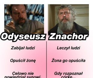 Człowiek z ważnego dzieła kultury i Odyseusz, cześć Odyseusz