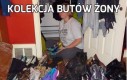 Kolekcja butów żony