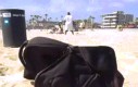 Plecak na plaży