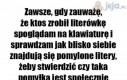 Gdy ktoś zrobił literówkę