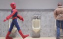 Spiderman w toalecie