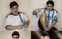 Mistrz cosplayu jako Messi po zdobyciu mistrzostwa świata