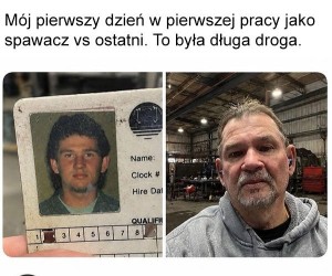 Widać, że się obijał w pracy