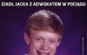 Zjadł Jacka z adwokatem w pociągu