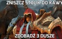 Zniszcz stolik do kawy