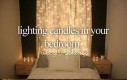 Świeczki w sypialni