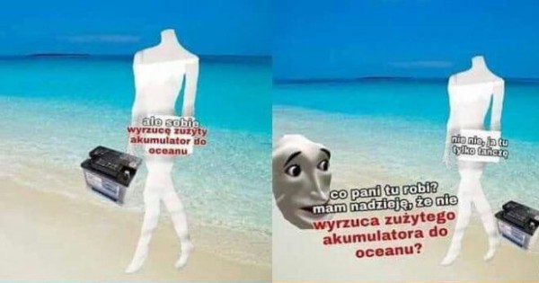 Morze to nie miejsce na zużyte akumulatory - Jeja.pl