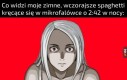 Nawet nie moczę makaronu tylko jem sklejony z sosem u góry