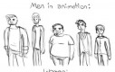 Animowani mężczyźni, a animowane kobiety