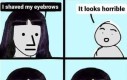 Brwi mówią wszystko