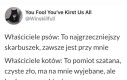 Pies kotu nierówny