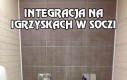 Męska toaleta na Igrzyskach w Soczi