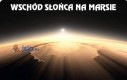 Wschód słońca na Marsie