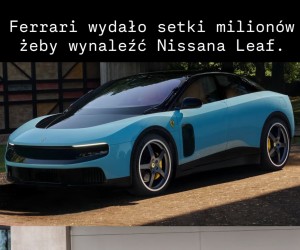 Pół planety obecnie ma polew z pierwszego elektryka Ferrari
