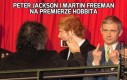 Peter Jackson i Martin Freeman na premierze Hobbita