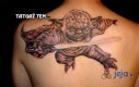 Tatuaż z Mistrzem Yodą