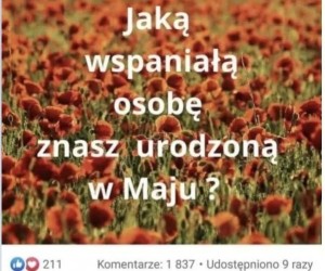 To niezłe urodziny w maju