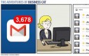 Skrzynka mailowa biznesowego kota