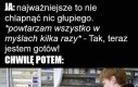 Reklamówka może zostać nałożona na łeb jako ochrona przed deszczem