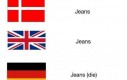 Jeans w różnych językach
