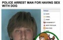 Aresztowany za obcowanie z psem