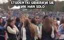 Studentki ubierają się jak Han Solo