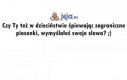 Zagraniczne piosenki