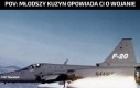 Pov: młodszy kuzyn opowiada ci o wojanie