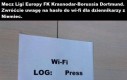 Hasło do wi-fi dla dziennikarzy z Niemiec