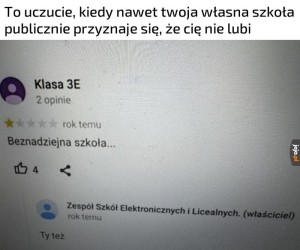 Dlatego dostaje same pały