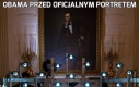 Obama przed oficjalnym portretem